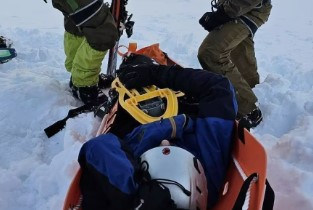 Accidente en Chile: Una mujer se fracturó una pierna mientras esquiaba en el cráter de un&nbsp;volcán
